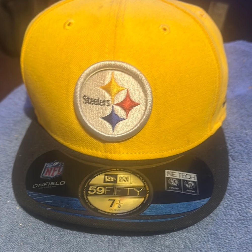 New Era Yellow and Black Steelers Cap